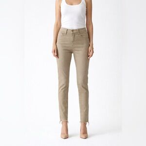MOTHER High Rise Tan Jeans